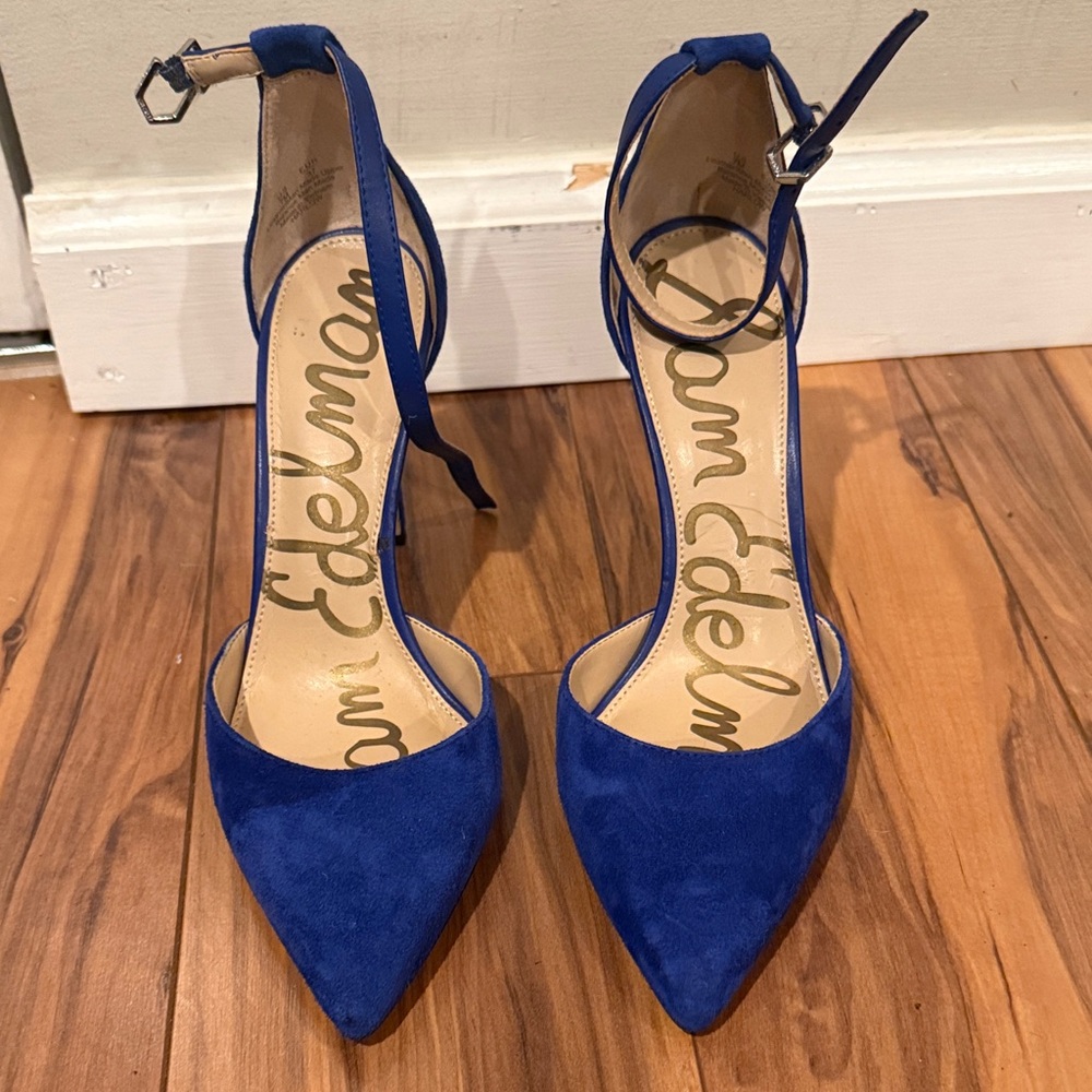 Sam Edelman Royal Blue Suede Heels